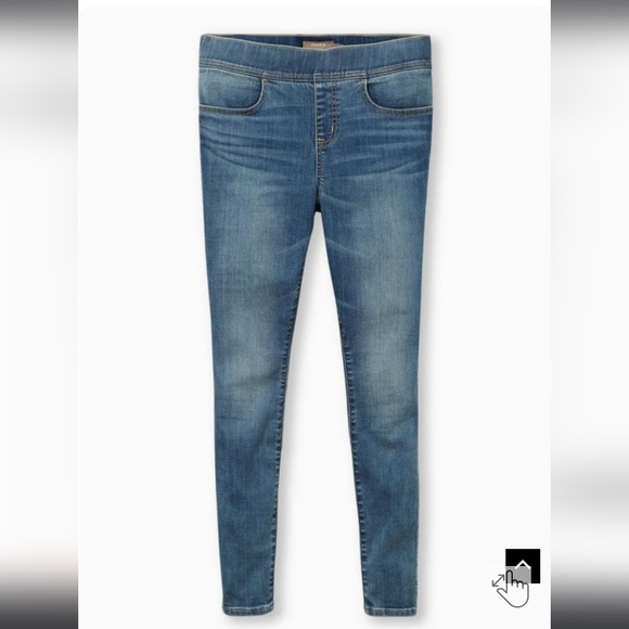 NEW! Plus size 1X 14-16 Lean Jean Skinny Super Soft High-Rise Jeans Torrid - Picture 4 of 6